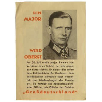 3-й Рейх, патриотическая листовка для фронтовиков. Espenlaub militaria